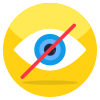 외부-No-Vision-사용자-인터페이스-플랫-아이콘-Vectorslab icon