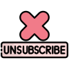 Unsubscribe icon