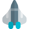 High velocity space shuttle for exploring planets icon