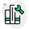 Service and fixing manual isolated on a white background icon