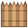 Barriera difensiva Legno icon