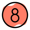 Billiards for the eight ball game layout icon