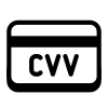 Code de vérification de carte bancaire (CVV) icon