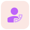 Calling a contact for services and other related works icon