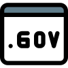 external-dot-gov-domain-for-sale-under-landing-page-template-landing-filled-tal-revivo icon