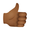 Thumbs Up Medium Dark Skin Tone icon