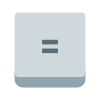 Gleichheitszeichenschlüssel icon