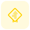 Intersect road from left towards front lane road signal icon