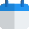 Business meeting planner and timetable organized on calendar icon