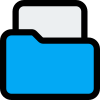 File folder siolated on a white background icon