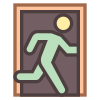 Notausgangsschild icon