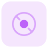 CD disc with the music files stored in a batch icon
