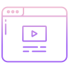 Website Video Player icon
