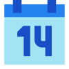 Calendar 14 icon