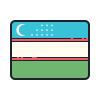 bandeira do Uzbequistão icon