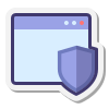Защищенное окно браузера icon