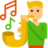 Kid Playing Saxophone icon