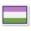 bandeira de gênero queer icon