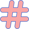 Hashtags icon