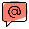 Email address contact icon