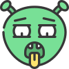 emoticon-esterno-alieno-emoji-soft-fill-soft-fill-juicy-fish-7 icon