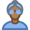 Person Old Female Skin Type 6 icon