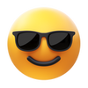 Cara sonriente con gafas de sol icon