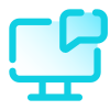 Chat di computer icon