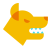 perro enojado icon