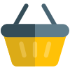 Shopping basket of different size for purchasing items icon