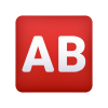 Ab-Button-Blutgruppen-Emoji icon