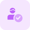 Candidate selection at personal and technical round interview icon