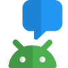 Messenger and chat program on Android operating software icon