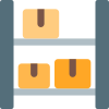 Boxes rack facility layer in-house storage facility icon