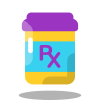 Flacone di pillole prescritte icon