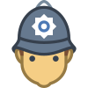 Officier de police britannique icon
