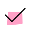 Select checkmark symbol to choose true answer icon