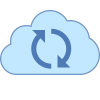 Sincronizzazione cloud icon