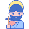external-saint-religion-flaticons-lineal-color-flat-icons icon