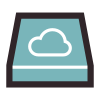 Cloud Speicherplatz icon