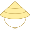 Chapeau asiatique icon