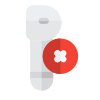 Removing the earphones from the connected device icon