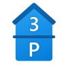 Parcheggio e 3 ° piano icon