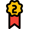 Second Place Badge icon
