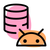Database of an Android smartphone operating system icon