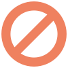 No entry lane for multiple lane entry icon