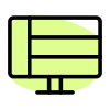 Stripes pattern on a computer software dashboard icon