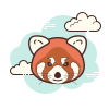 Panda rojo icon