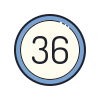 36 círculos icon