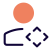 Moving in all direction on company application portal icon